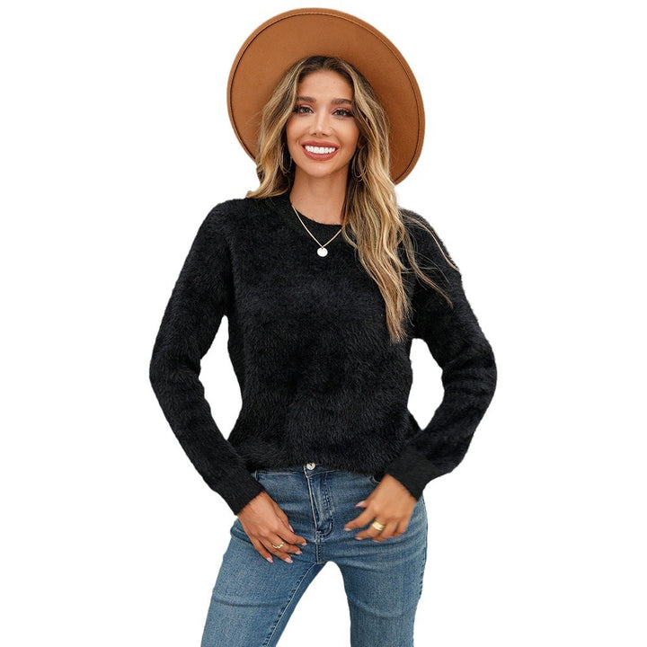 Dame blød strik pullover med moderne snit Stilla