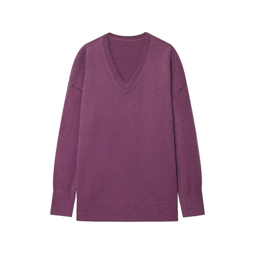 Dame elegant V-hals pullover Stilla