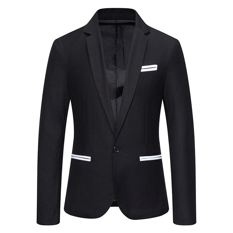 Herrer skræddersyet Slim-Fit Blazer med kontrasterende besætning Stilla