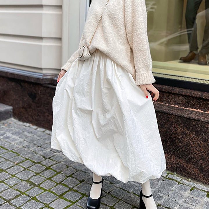 Dame Oversized Pullover med struktureret materiale og casual look Stilla