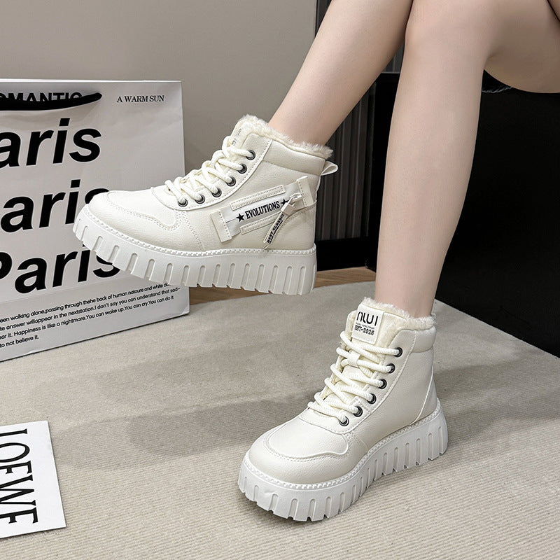 Dame Vinterhøje Sneakers med blødt for og skridsikker sål Stilla