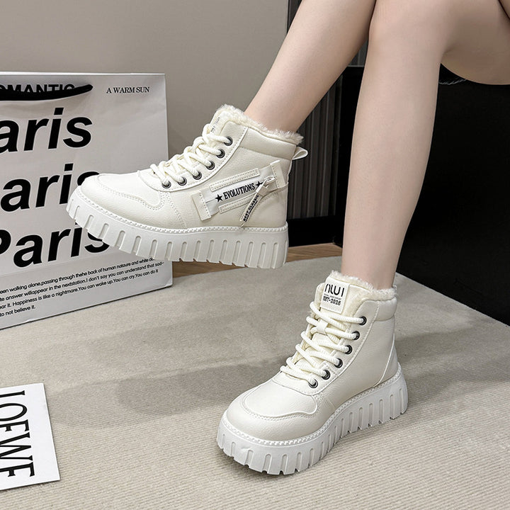 Dame Vinterhøje Sneakers med blødt for og skridsikker sål Stilla