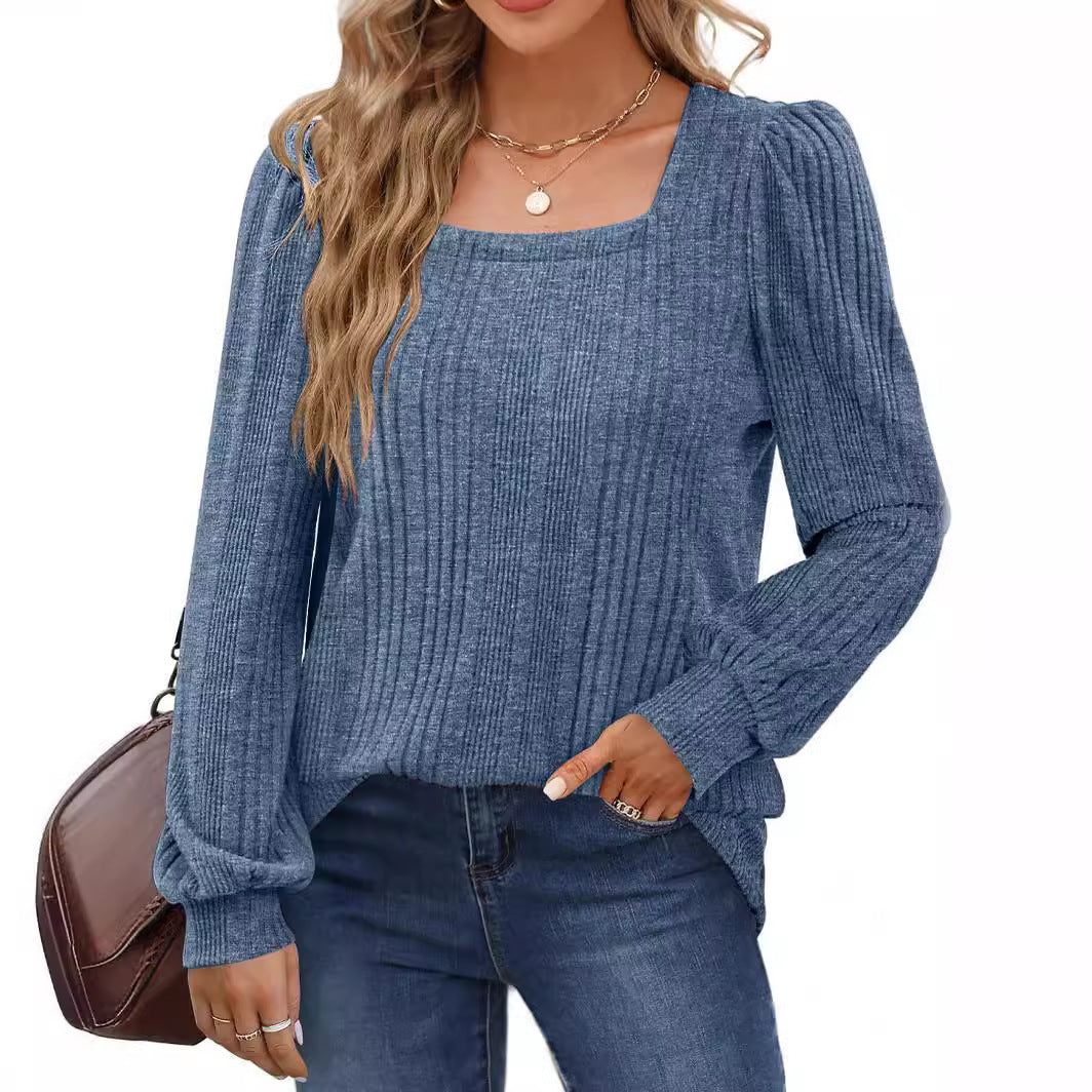 Dame elegant strikbluse Stilla