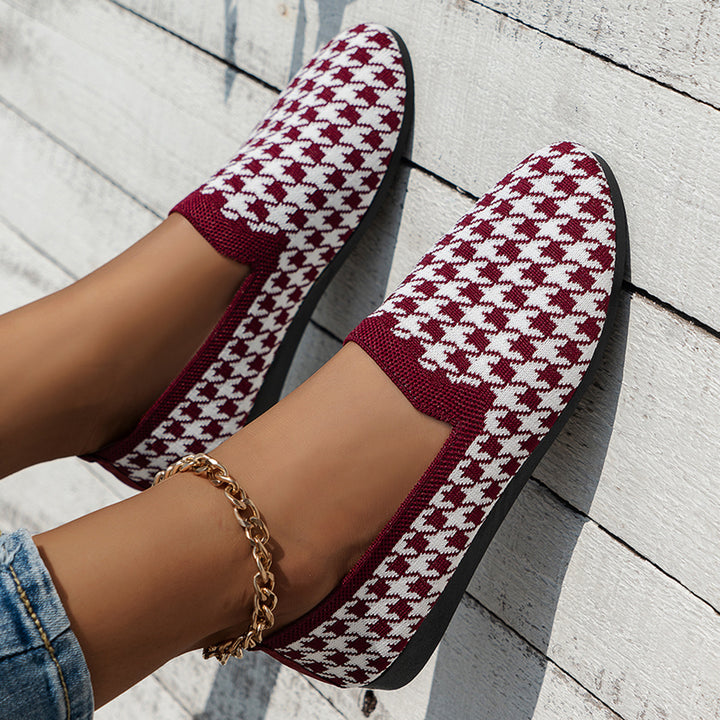 Dame Slip-On Sneakers med innovativt hørmønster og fleksibel sål Stilla