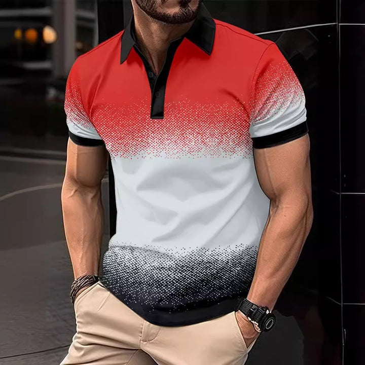 Herrer Dynamisk Gradient Polo-Skjorte Stilla