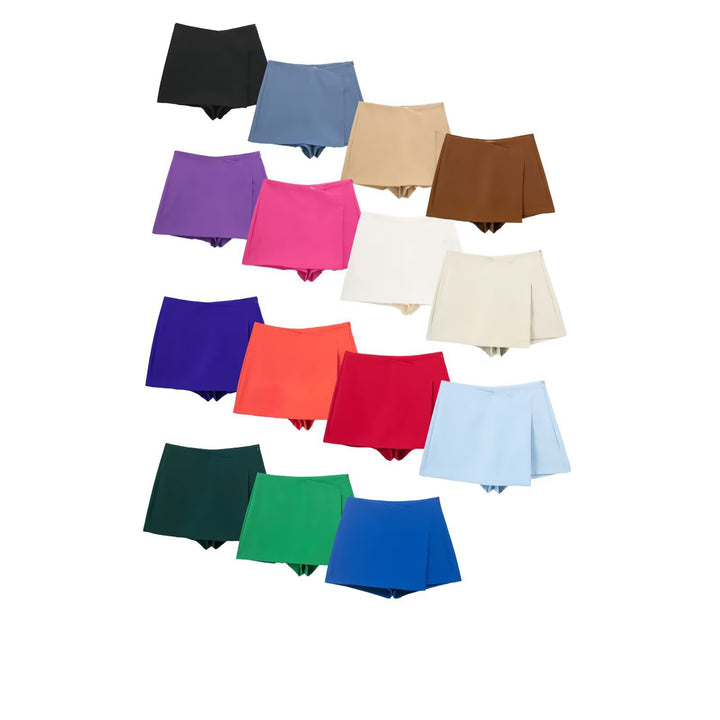 Dame sportlige shorts med elegant lagdesign Skovae
