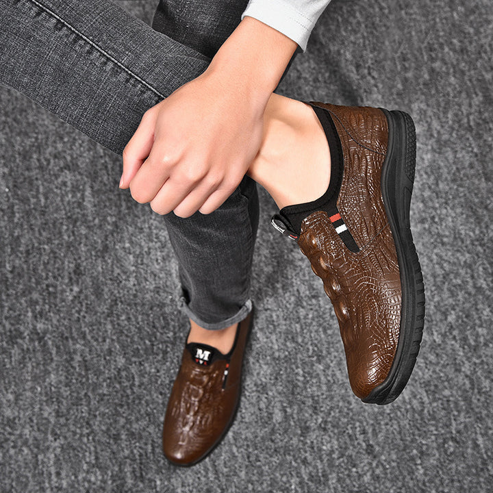 Herrer Fritid Slipper Sneakers med Krokodilletekstur Stilla