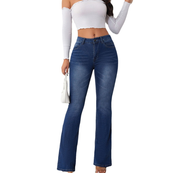 Dame Bootcut Jeans i vintage-stil med høj talje Stilla