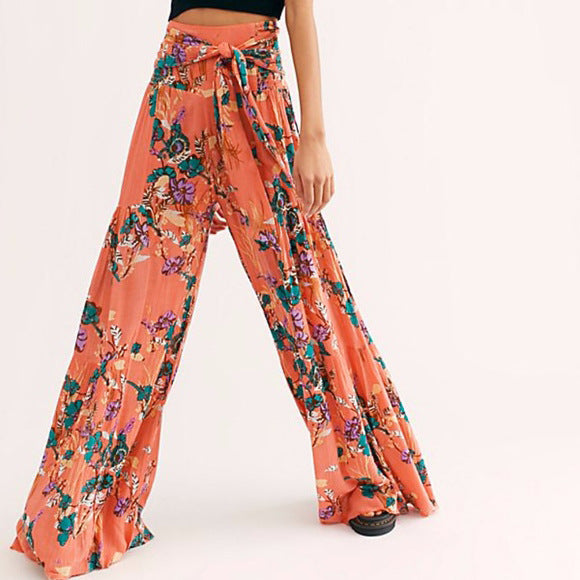 Dame Boho-stil bluse med puffærmer og elegant knaplukning Stilla