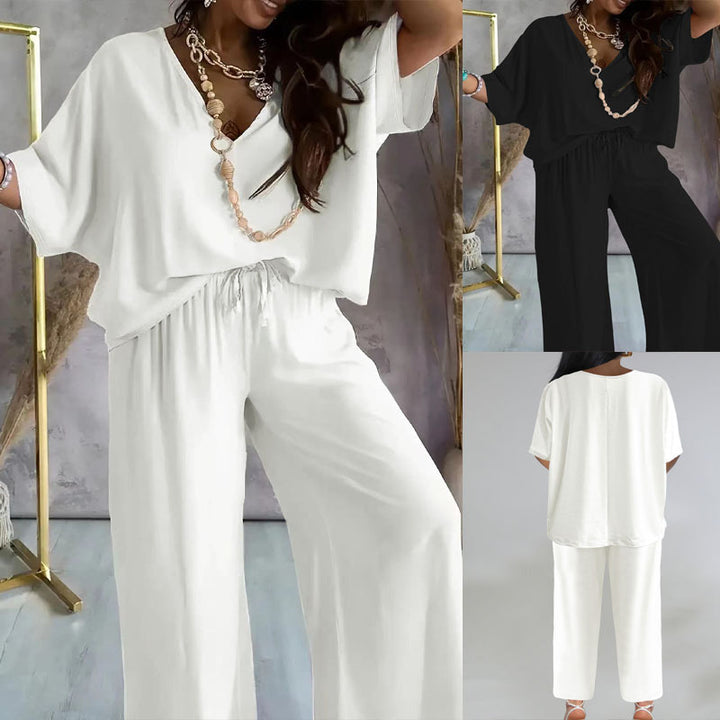 Dame Relaxed Fit To-Delt Loungewear Sæt Stilla