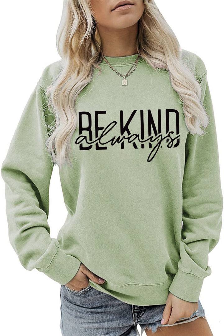 Stilla | O Hals Lange Ærmer Bogstav Print Sweatshirt