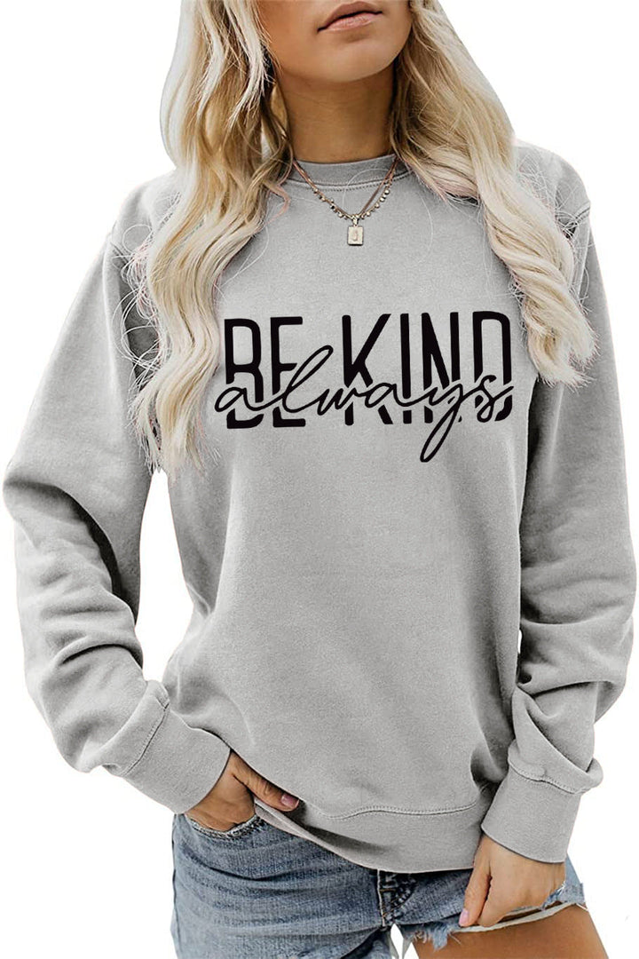 Stilla | O Hals Lange Ærmer Bogstav Print Sweatshirt