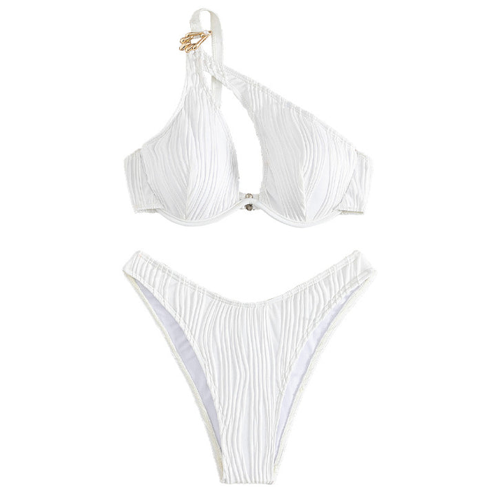 Dame Push-Up Bikinien med raffineret snit og dekorerede detaljer Skovae