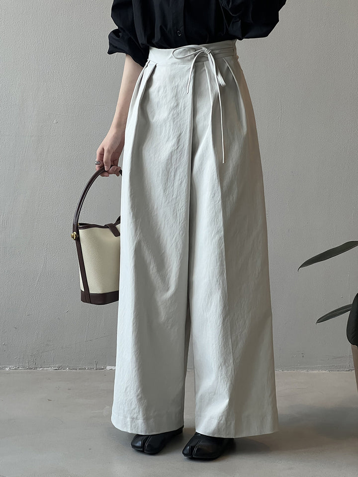 Dame bred Culotte-bukser med høj talje og sidelommer Stilla