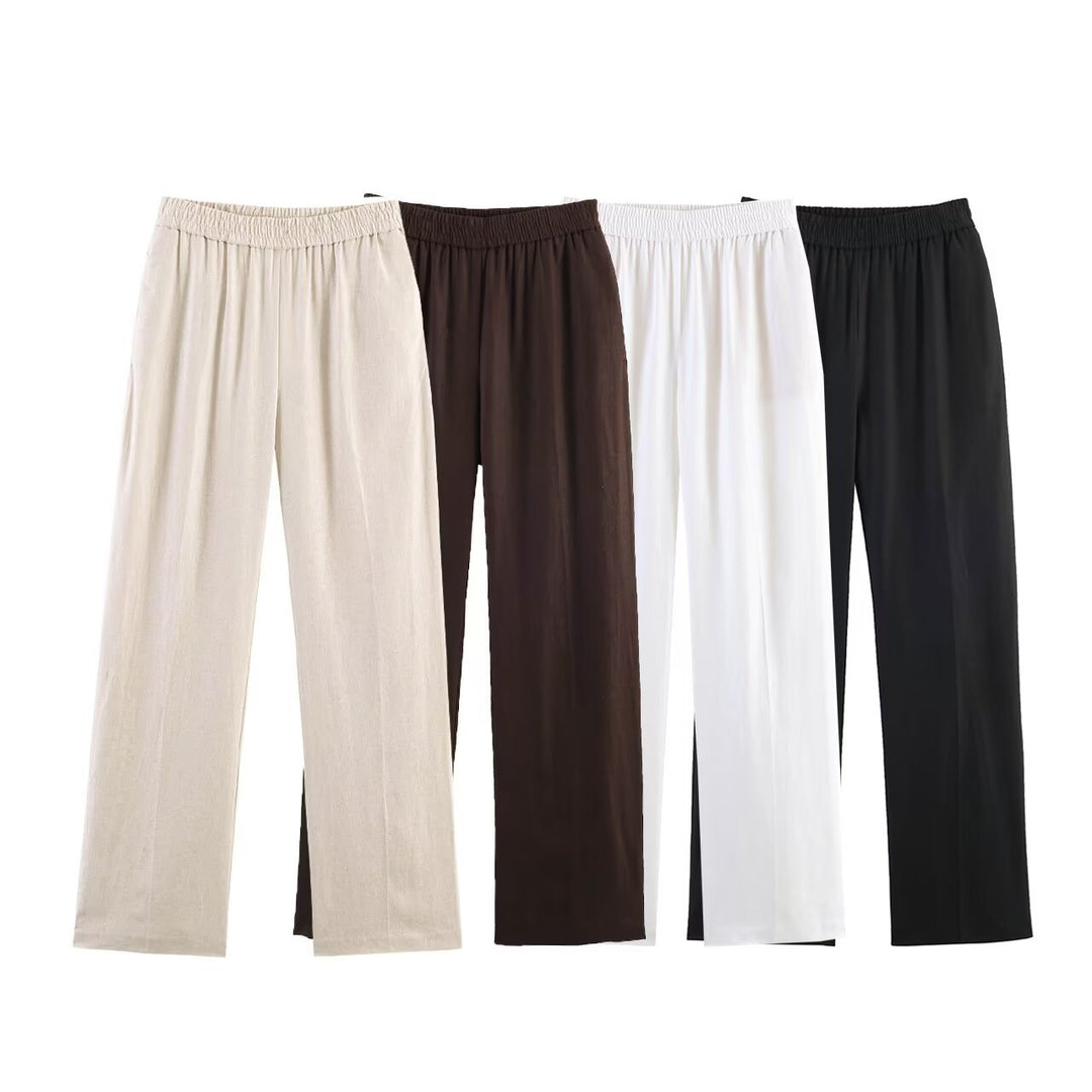 Dame elegant løs Culotte med elastisk talje Skovae