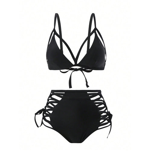 Dame bikini sæt med raffinerede cut-out detaljer og justerbare stropper Stilla