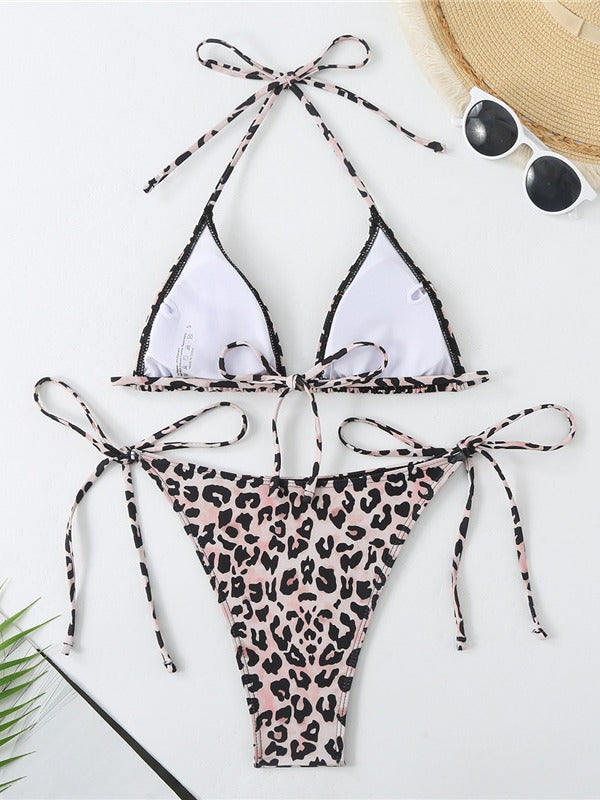Dame Triangle Top og højt skåret Bottom Bikini Sæt Stilla 1750839642