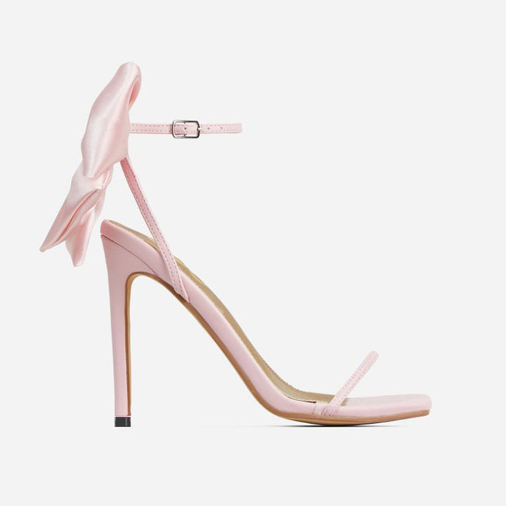 Dame elegante højhælede sandaler med raffineret sløjfedetail Stilla