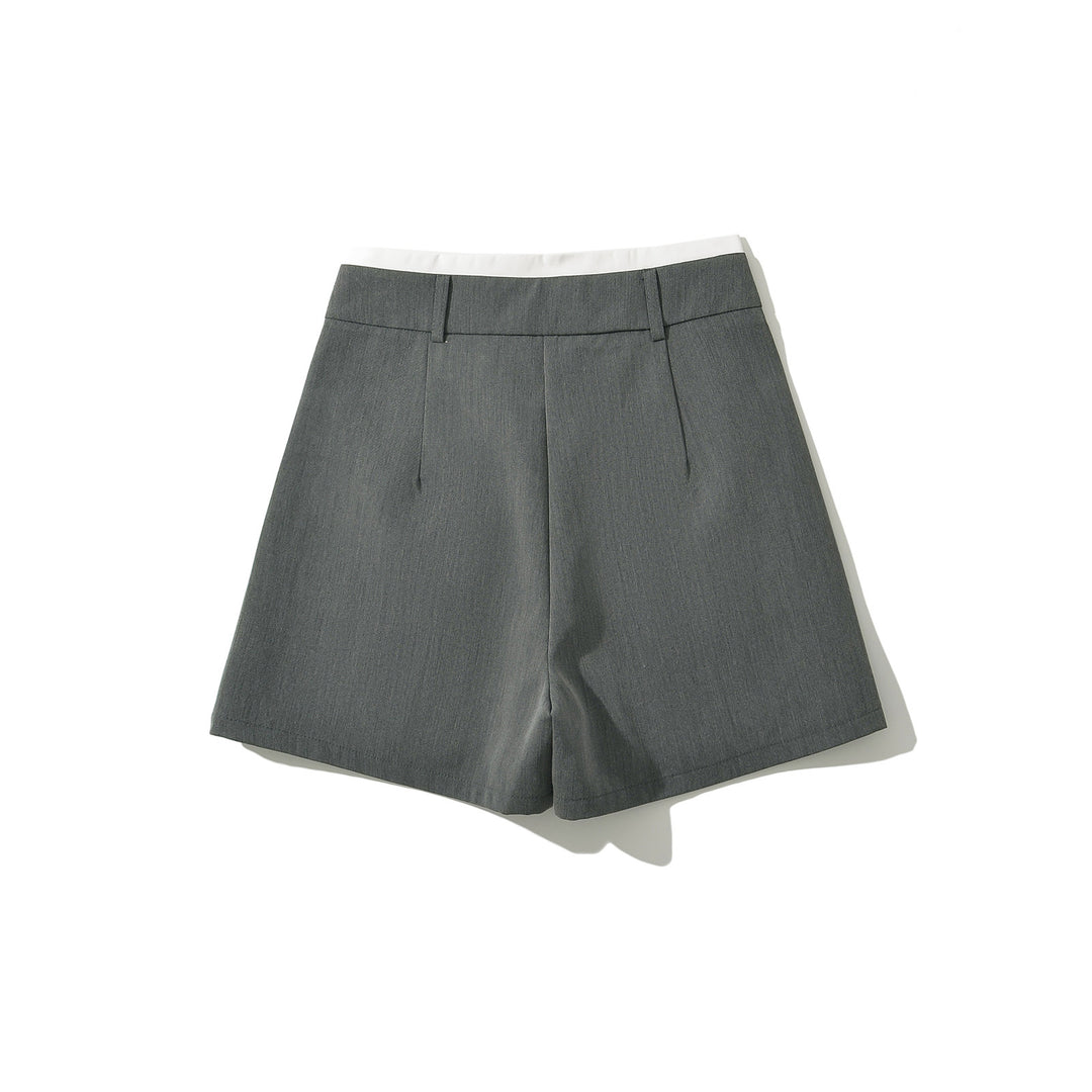 Dame sporty A-linje mini skirt med praktiske lommer og elastisk talje Stilla