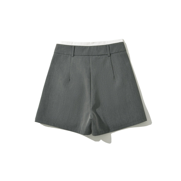 Dame sporty A-linje mini skirt med praktiske lommer og elastisk talje Stilla