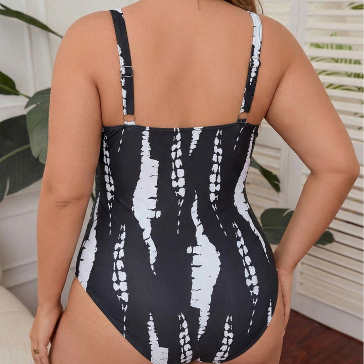 Dame One-Piece Badedrakt med moderne rynkeeffekt Skovae