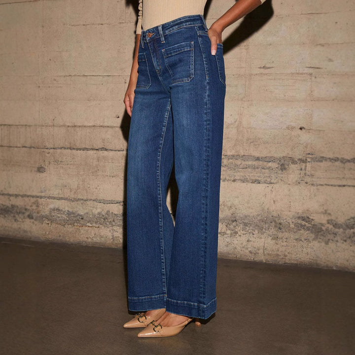 Dame Løs pasform Jeans med høje lommer og komfortabel talje Stilla