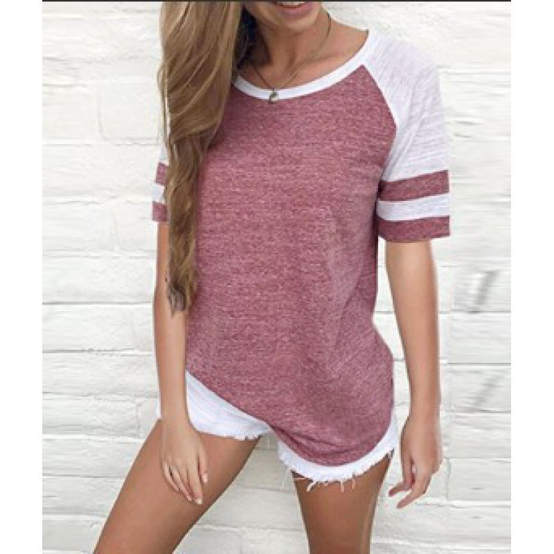 Dame sporty T-shirt med casual kant design og åndbare materialer Stilla