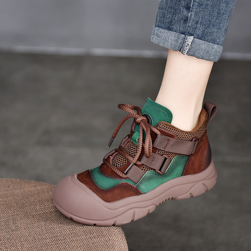 Dame Outdoor Sneakers i sporty design med elastisk snørresystem og skridsikker sål Stilla