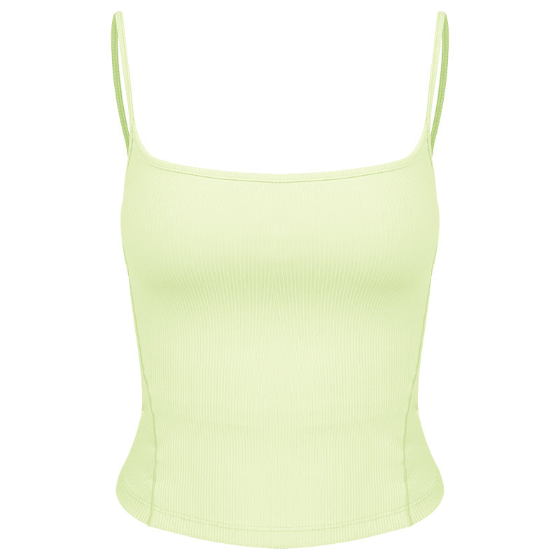 Dame Sporty Crop-Top med elegant Racerback-design og højelastisk materiale Stilla