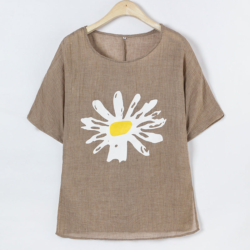 Dame Casual Grafik T-shirt Stilla