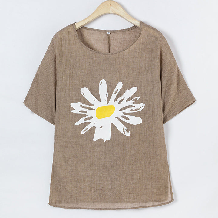 Dame Casual Grafik T-shirt Stilla