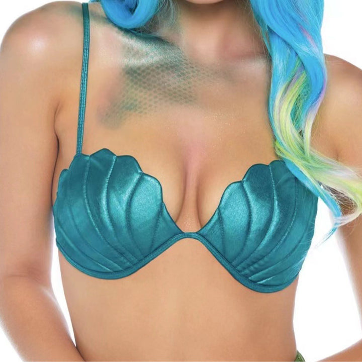 Dame Bikini Overdel med muslingedesign Skovae