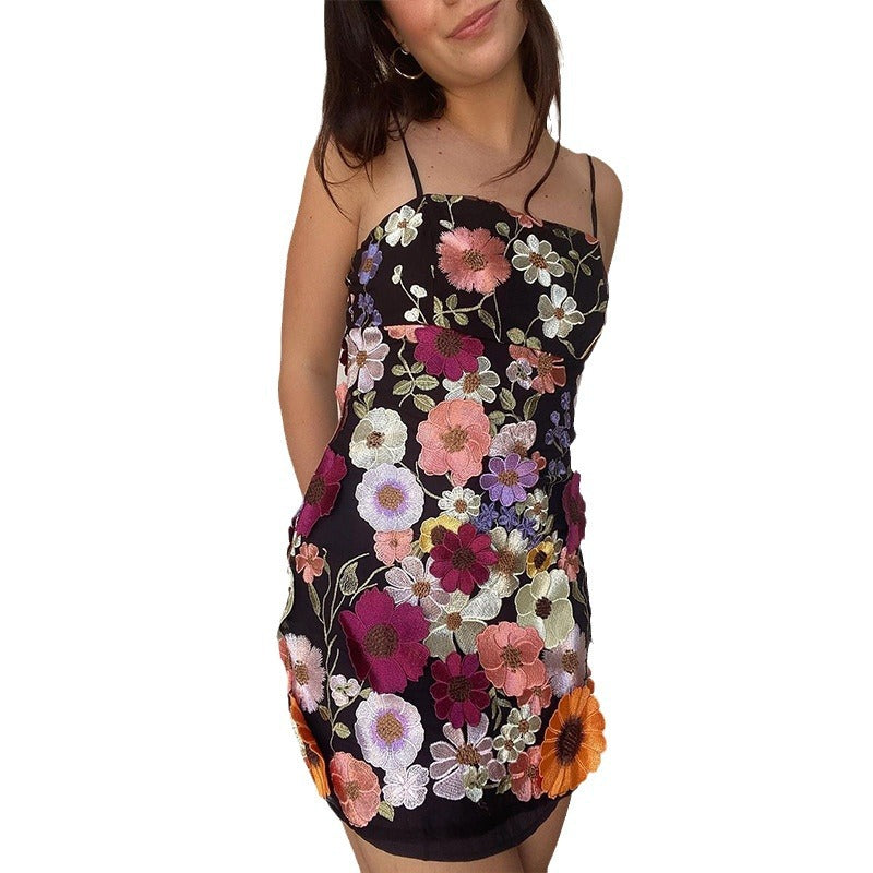 Dame Rueskjole med florale spidsdetaljer Stilla