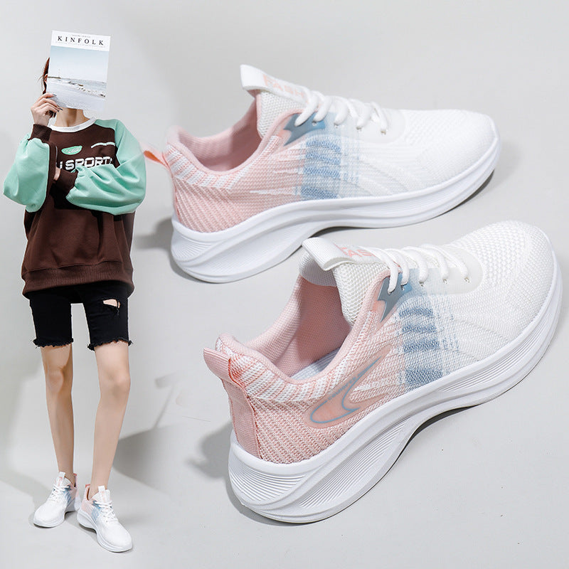 Dame Sporty Sneakers lavet af åndbart materiale med støddæmpende sål Stilla