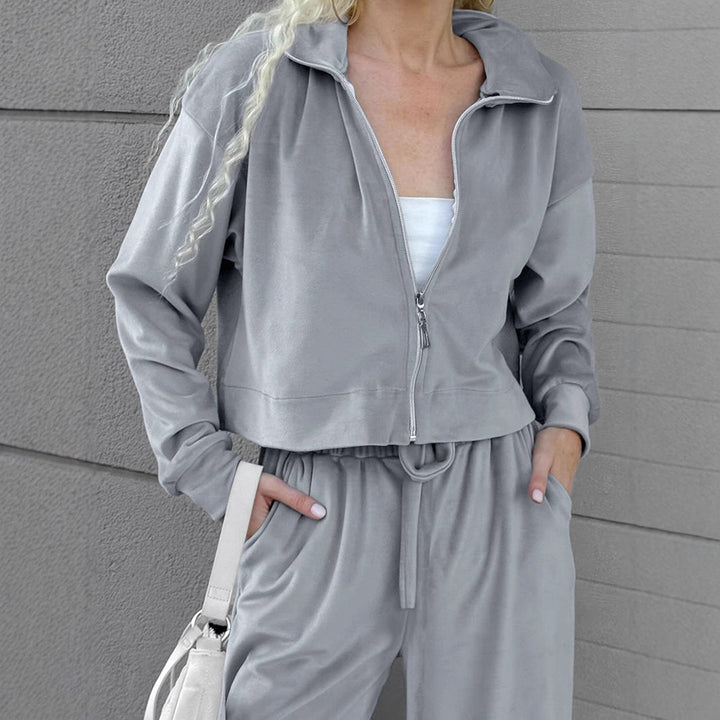 Dame Casual Co-Ord Sæt med løs pasform af blødt materiale Stilla