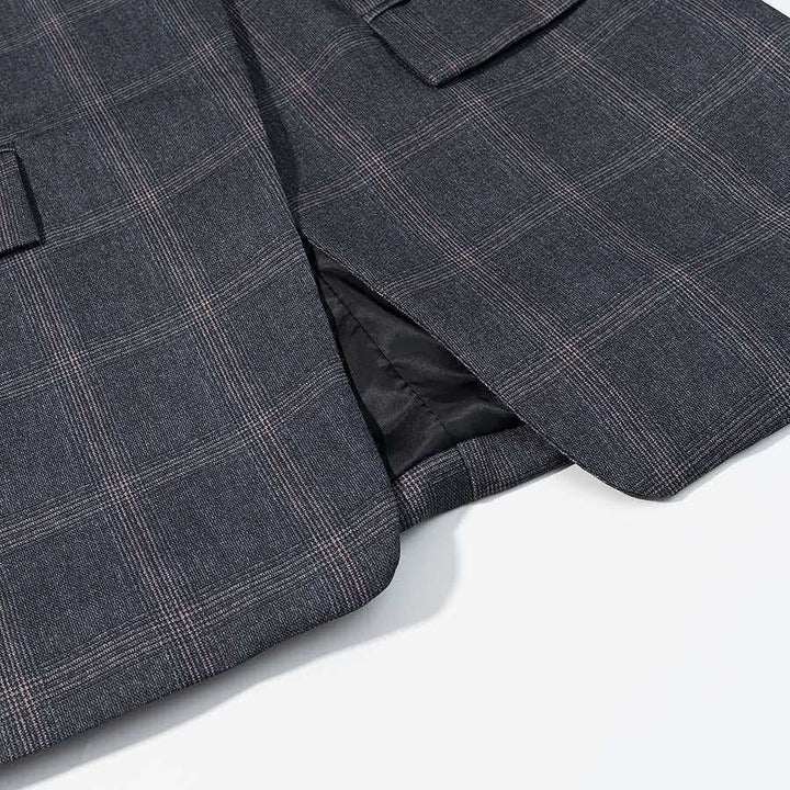 Kvinders elegante ternede jakke med asymmetrisk snit Stilla