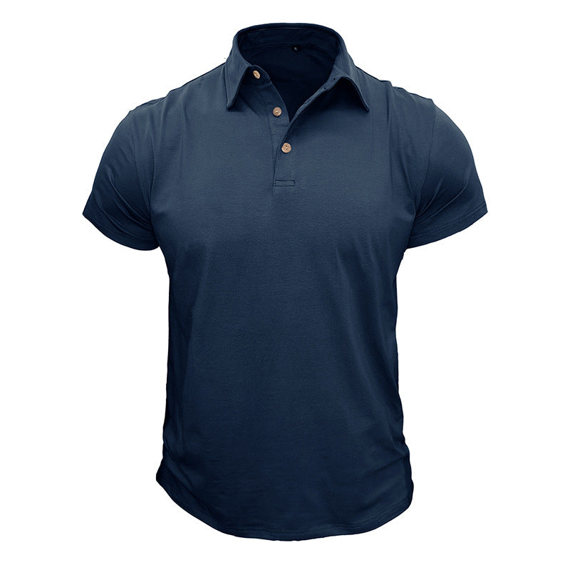 Herrer polo t-shirt med sportslig snit og åndbart bomuld Stilla