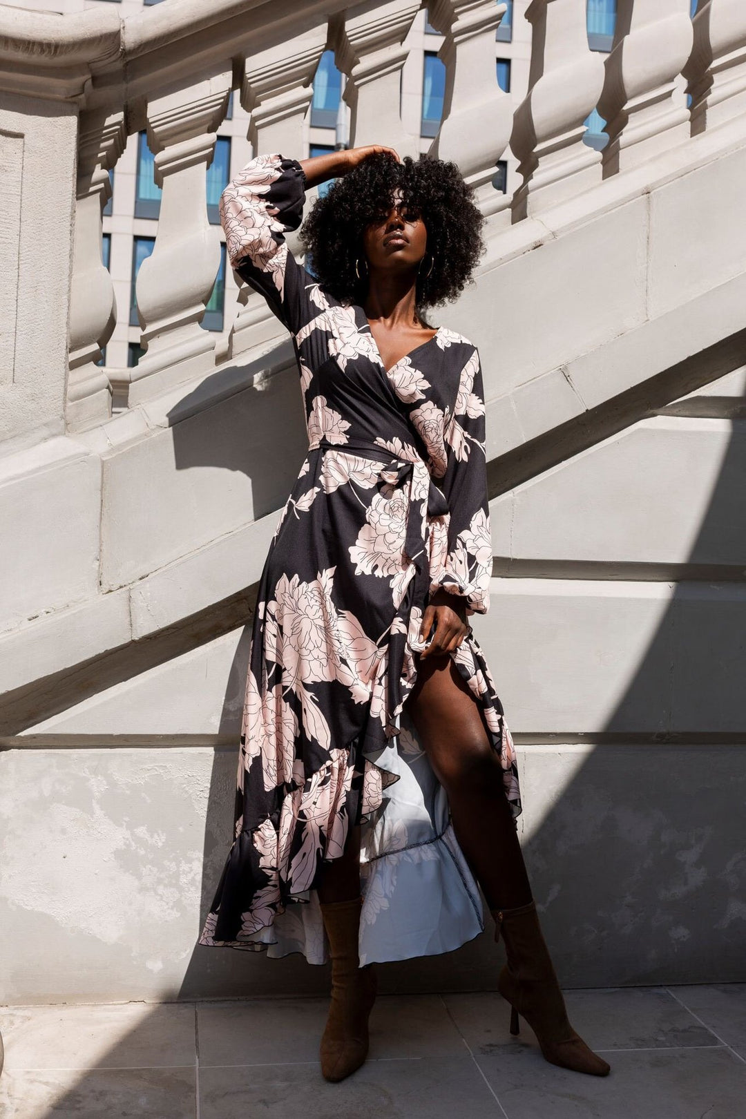 Dame High-Low Ruffle Viskestykke Stilla