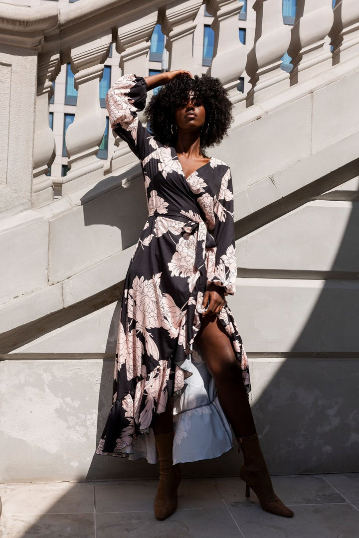 Dame High-Low Ruffle Viskestykke Stilla