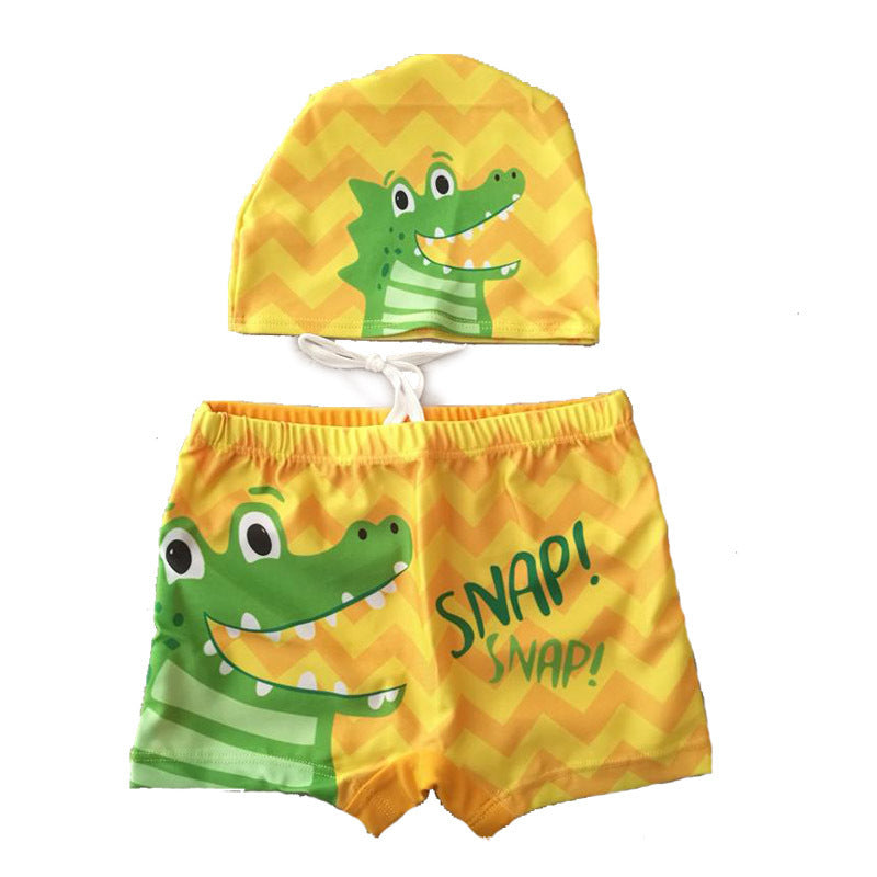 Drenge svømmetøjssæt med glad dinosaurermotiv Skovae