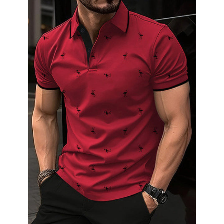 Herrer Fritid Trykt Polo-Shirt Stilla