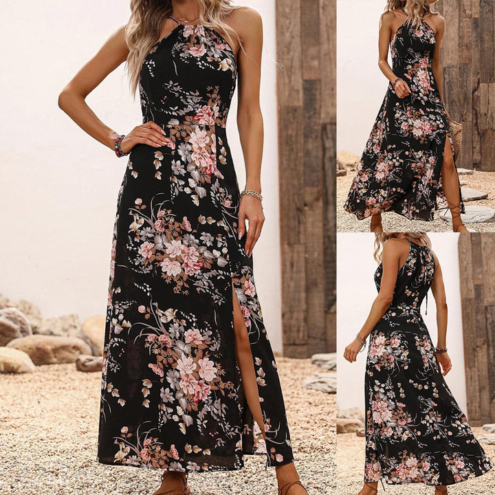 Dame Blomsterkjole Maxi Stilla