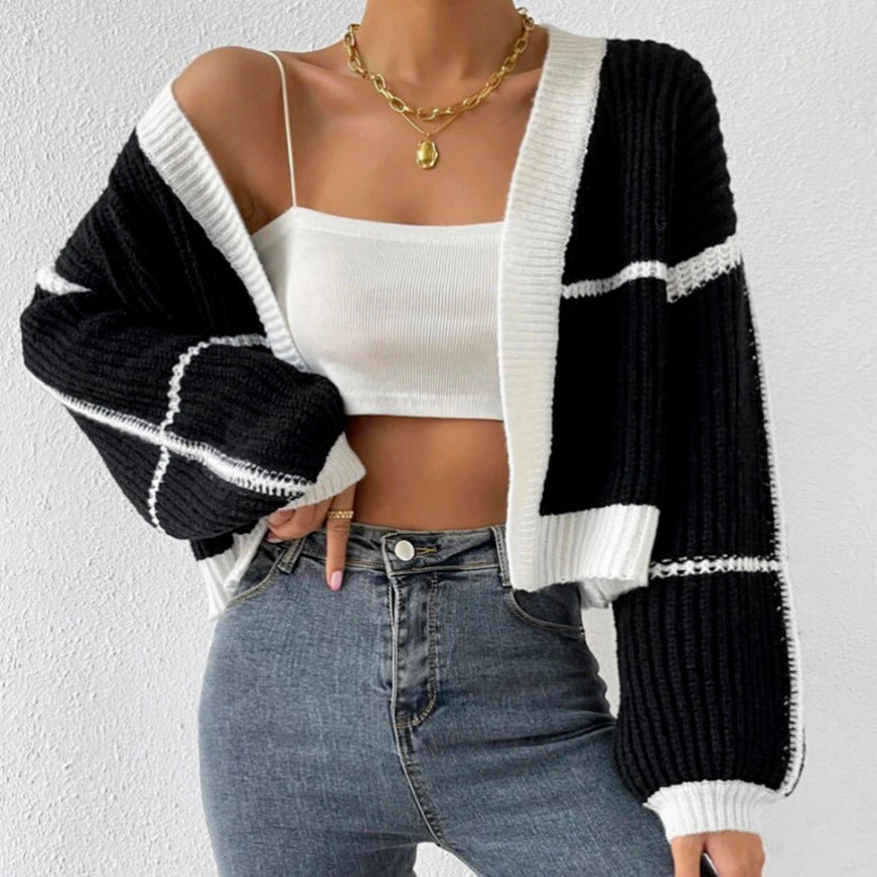 Femme Chunky Strik Åben-Front Cardigan Stilla