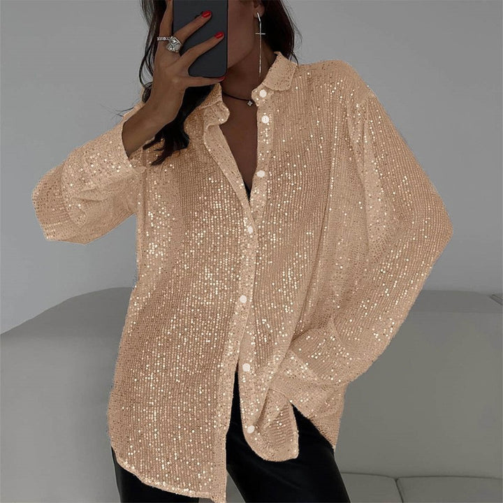 Damer Glitrende Oversize-Skjorte Stilla