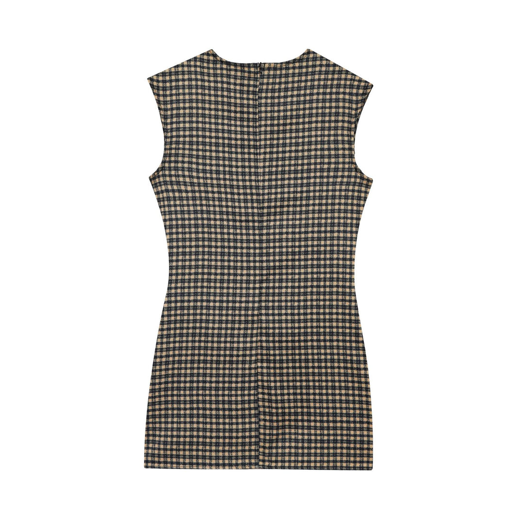 Femme Sleek Struktureret Bælte-top Mini Kjole Stilla