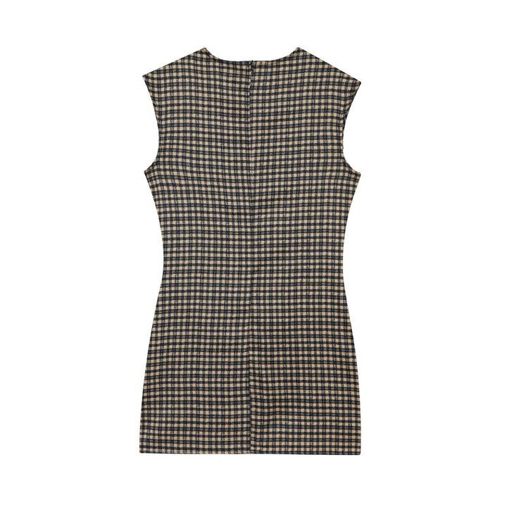 Femme Sleek Struktureret Bælte-top Mini Kjole Stilla