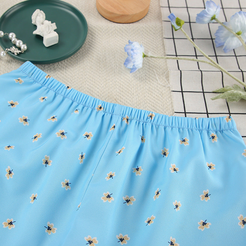 Dame pyjamasæt med blomsterprint og behagelig pasform Stilla