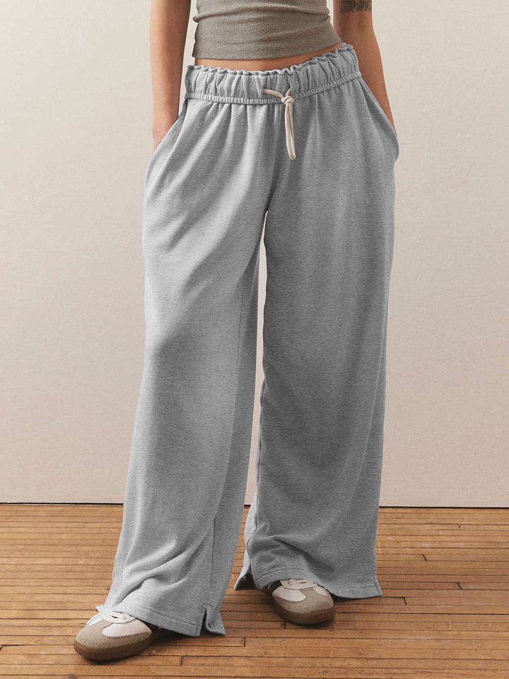 Dame Behagelige Sweatpants med vidde ben og elastisk talje Stilla