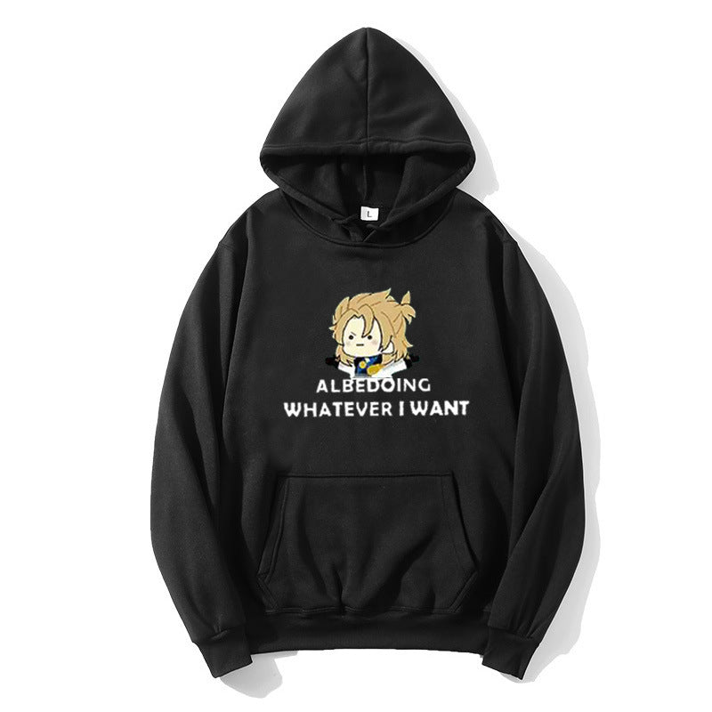 Kvinders hoodie med kunstnerisk grafisk design og motiverende tekst Skovae