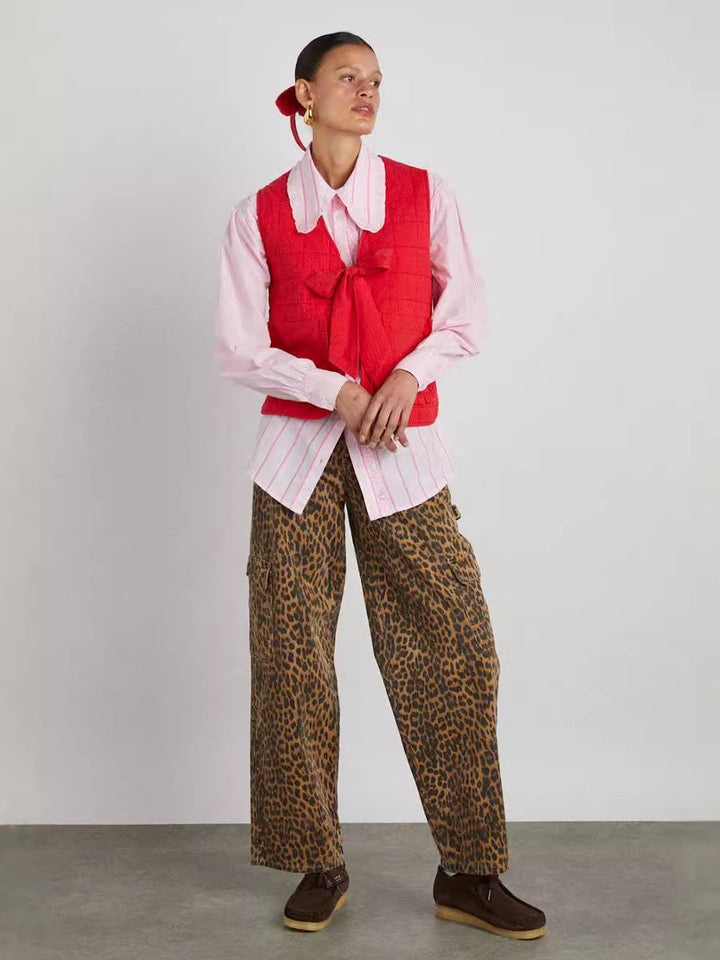 Dame Steppet Fluevest Stilla